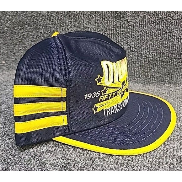 Vintage 3 Stripe Trucker Hat "Overnite Transportation Co." - Picture 3 of 6